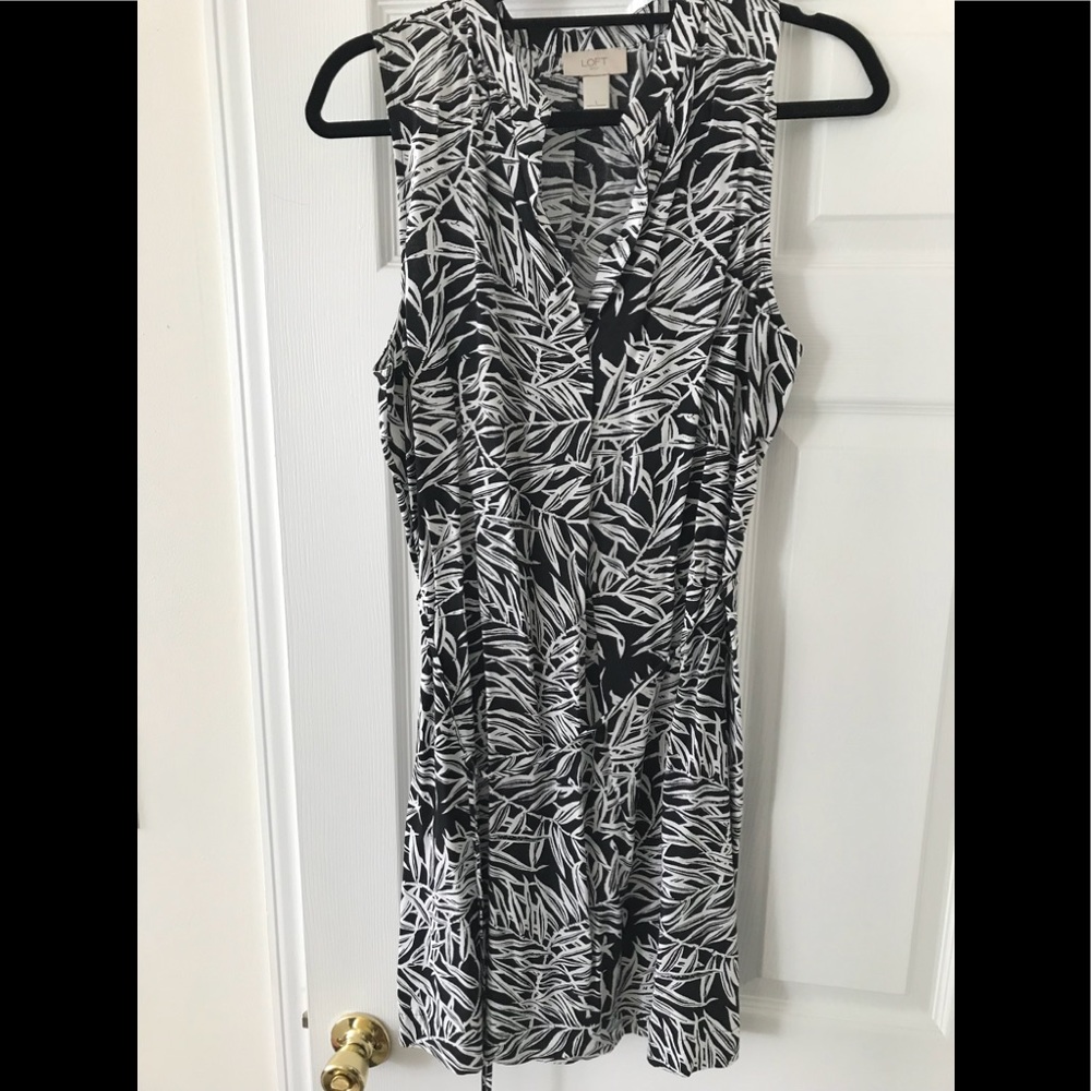 Loft Tie Waist Dress